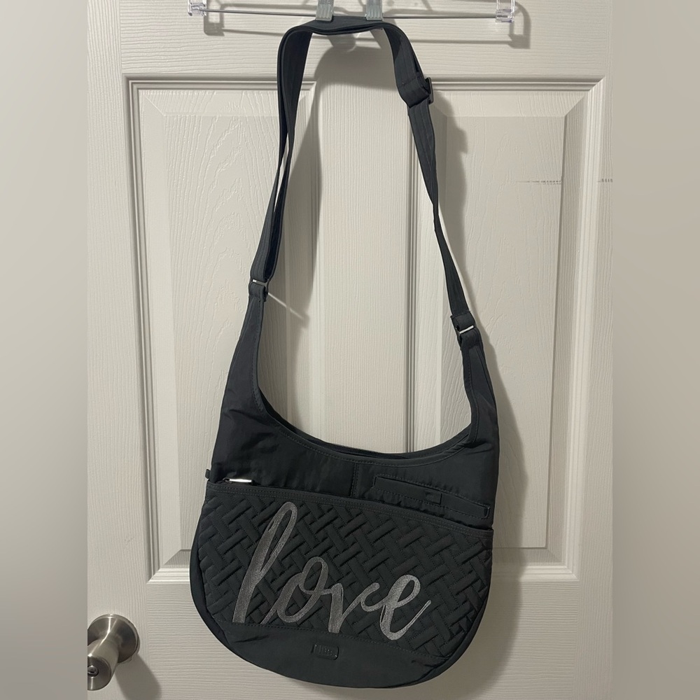 Lug Brand “Canopy” Grey Quilted adjustable Shoulder or Crossbody Bag